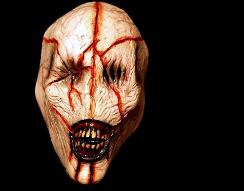 NEU Asmodeus Dämon Halloween Halbmaske Horror Grusel Gruselig Hölle Dämon des Zorns - Bild 1 von 4