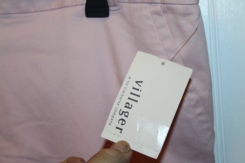 Neu mit Etikett Villager Liz Claiborne rosa Damenhose Größe 18 - Bild 3 von 3