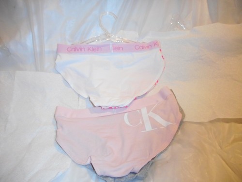N/w/T 2 Pieces Calvin Kleins Girls Multi Color Panty Small & Medium - Picture 9 of 12