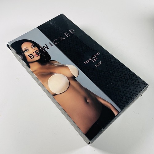 Sexy BE WICKED Fabric Cover Ups Nude One Size Adhesive Nipple Cover - Picture 4 of 4