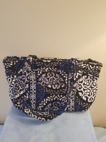 Vera Bradley Medium Beuteltasche Stil Schultertasche (CANTERBERRY COBALT) GUC 13"x7"x3,5" - Bild 1 von 11