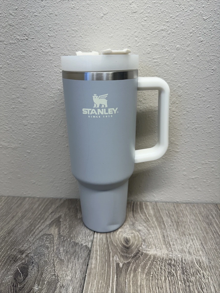 Stanley 40 oz Tumbler Granite Gray Adventure Quencher Travel Mug No Straw Dented