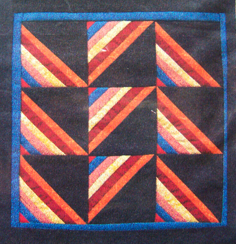 "MINI ESTILO AMISH" ~10" Edredón Cuadrado PATRÓN y 9 Piezas de Tela Base - Imagen 2 de 4