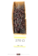270 Ohm 1 Watt Carbon Resistors 5% Tol. - Approx 436 pieces