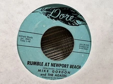 Mike Gordon And The Agates - Rumble At Newport Beach 45 1963 Dore 681 Surf Rock