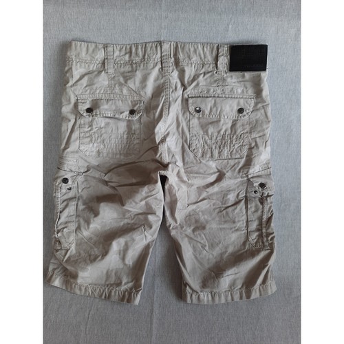 Project Raw Men 38 Utility Paratroper Camo Military Cargo Short Beige PureCotton - Picture 6 of 7