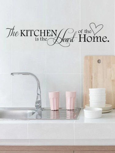 Wall Decal Sticker - Kitchen Heart Home (S189) - Picture 3 of 4