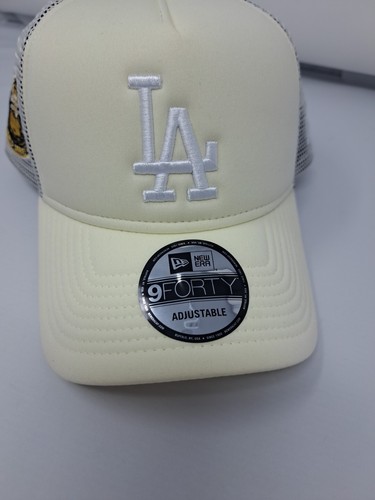 New Era Los Angeles Dodgers 9FIFTY Snapback Trucker Sombrero Serie Mundial Parche Lateral - Imagen 4 de 10