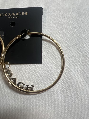Coach Medium Hoop Earrings gold - Picture 3 of 8