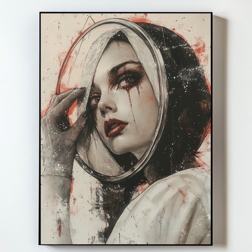 Gothic Nurse Fantasy Art Print Dark Academia Photo Picture Wall Art, UNFRAMED - Picture 37 of 57