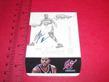 2012-13 PANINI SIGNATURES Trevor BOOKER #113 Autograph WIZARDS - CLEMSON Tigers