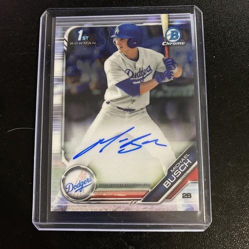 2019 Bowman Entwurf Chrom MICHAEL BUSCH Auto 1. Chrom Autogramm #CDA-MB