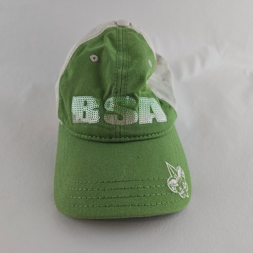 Boy Scouts of America Hat Womens Green The Game Strapback Den Mom Sequin - Picture 5 of 10