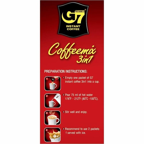 G7 3-In-1 Instant Vietnamese Coffee 100 Sticks x 16g ( Pack of 2 )~Exp 9/03/2026 - Picture 5 of 7