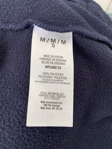 Boys Nautica Full Zip Fleece Sweatshirt Jacket Navy Blue/Bright Blue Size 5 - Picture 4 of 8