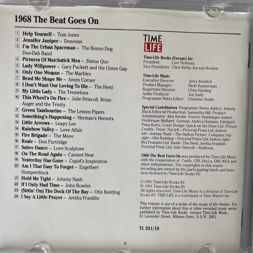 Spirit Of The 60s 1968 (1991) CD - Time Life, Various Rock Music Compilation - Picture 9 of 10