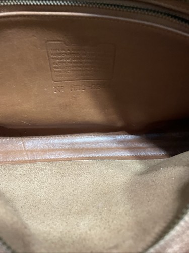 VINTAGE Coach Taylor Umhängetasche mit Reißverschluss britischbraunes Leder 9944 HERGESTELLT IN USA - Bild 9 von 15