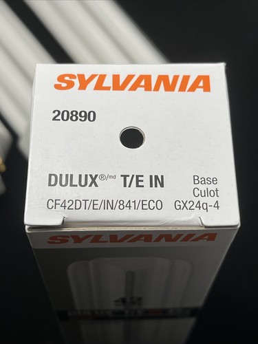 Lot Of 4 Sylvania 20890 CF42DT/E/IN/841/ECO Triple Tube CFL Bulb - GX24q-4, 4100 - Picture 3 of 5