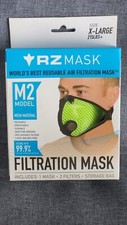 RZ Mesh Mask M2 Multi-Purpose Air Filtration + 2 filters + storage X-Large Green