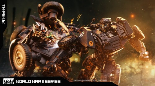 Toyworld TW-FS02 Hot Break WWII Transform Robot Action Figure Toy In Stock 15CM - 第 11/12 張圖片