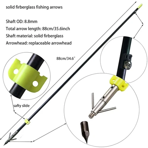 Fishing Spincast Reel Compound Bow Recurve Bowfishing Arrows Archery Bow Hunting - Picture 5 of 25