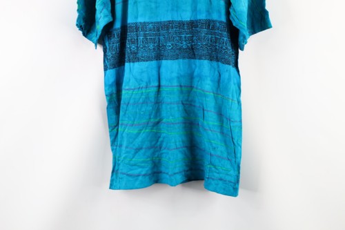 NOS Vtg 90s Streetwear Mens M Striped Acid Wash Surfing Short Sleeve T-Shirt USA - Picture 3 of 10