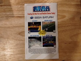 Pebble Beach Golf Links (SEGA Saturn) Instruction Manual Only w/ Reg Card
