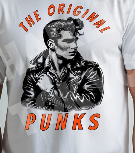 Camiseta Hombre Rockabilly Greasers Original Punks Psychobilly Rock & Roll Homenaje - Imagen 2 de 2