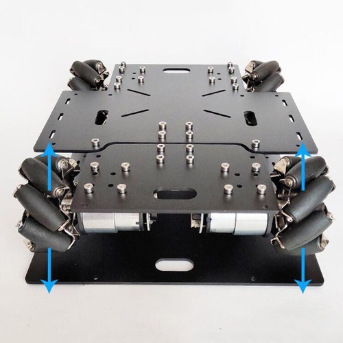Mecanum Wheel Car Chassis Omnidirectional Smart Robotic Car Kit w/ 140RPM Motor - Photo 4/8