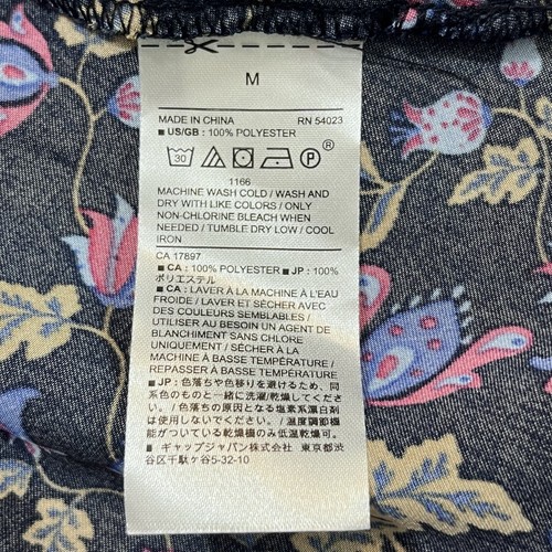 NWT Banana Republic Balloon Sleeve Tie Waist Dress Medium Navy Floral $148 - Picture 16 of 16