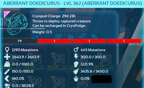 1221 Melee Deadpool Aberrant Doedicurus Arca Supervivencia Ascendida ASA PVE Hecho DP - Imagen 7 de 11