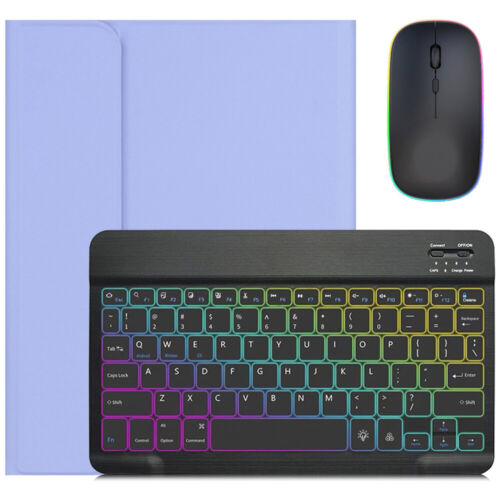 For iPad Air 13" M3 2025/Air 13" M2 2024 Bluetooth Backlit Keyboard Case Mouse - Picture 24 of 62