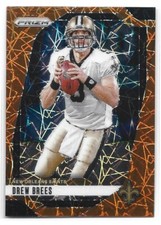 Drew Brees - 2024 Prizm Football #209 - Orange Lazer Prizm - New Orleans Saints