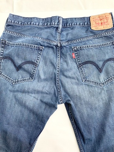 Levis 569 Jeans Mens Size 32x34 Distressed Ripped Loose Y2K Grunge Skater - Picture 13 of 19