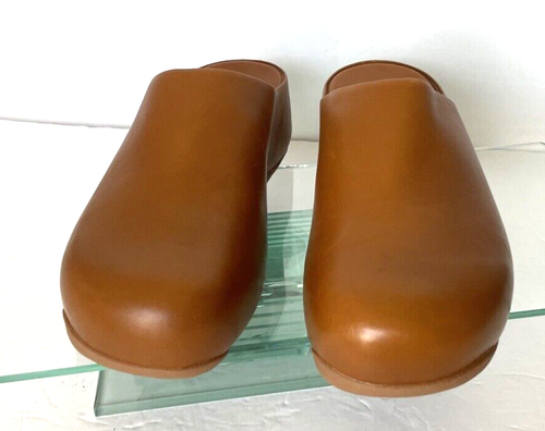 FITFLOP SHUV LEATHER CLOGS MULE Light Brown Clogs US 9 - Picture 4 of 11