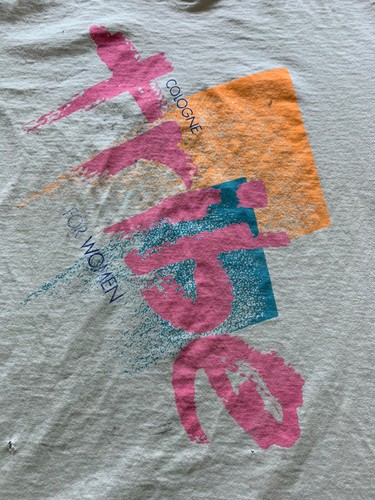Vintage Tribe Cologne For Women Single Stitch Double Sided Big Print T Shirt L - Picture 2 of 10