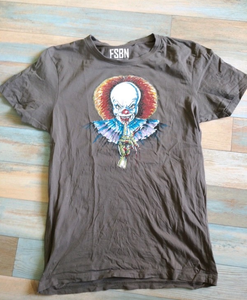 Tee shirt fsbn, gris, taille L, clown
