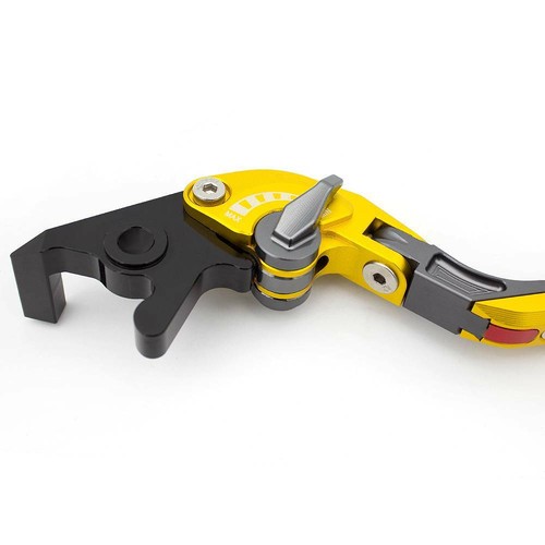 3D Extending Fold Brake Clutch Levers Fit Yamaha FZ6R 2009-2015 YZF R1 2004-2008 - Picture 11 of 12
