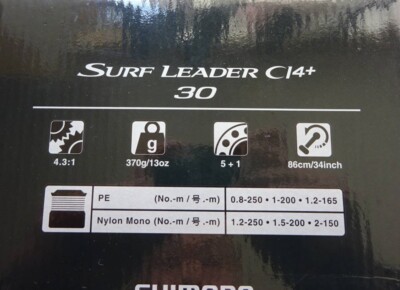 Spinning Reel 18 SURF LEADER SURFLEADER CI4+30 fine thread