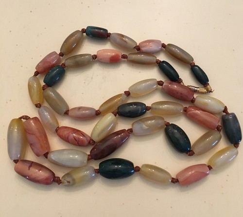Vintage Stone Multi Colored Beads - Picture 3 of 6