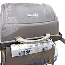 Char-Broil Big Easy  2-Burner LP gas grill 4638233  with tank and cover
