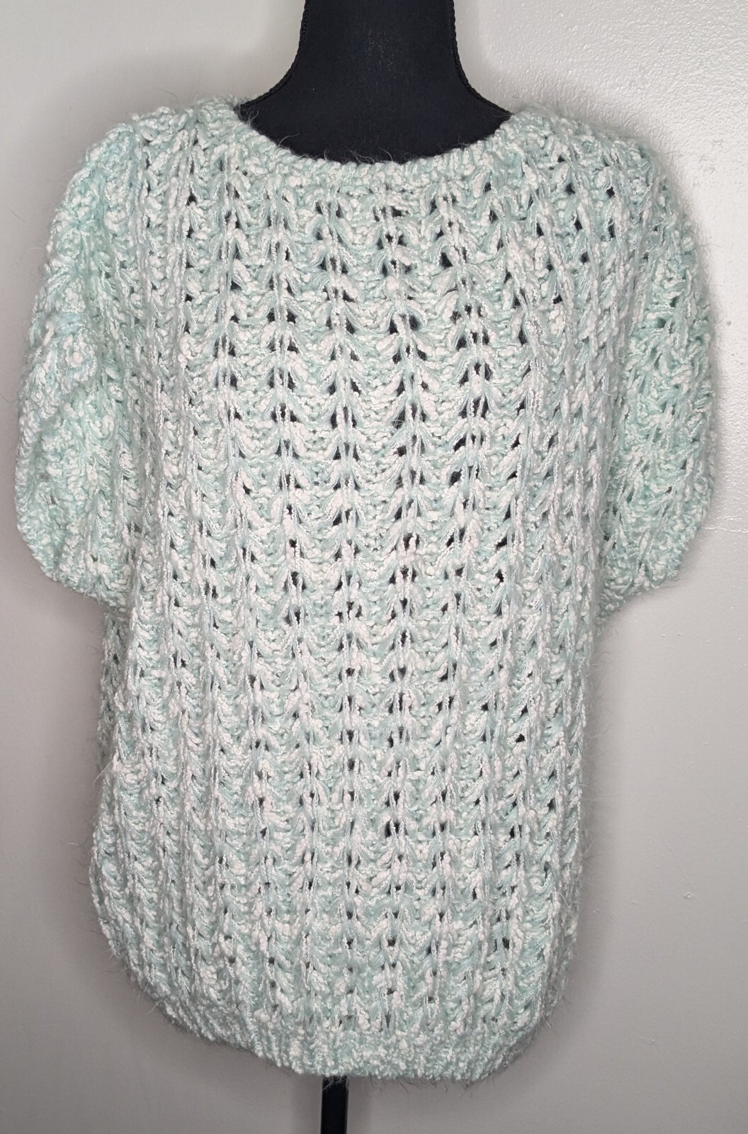 Vintage Custom Classics by MS Open Knit Sweater W… - image 1