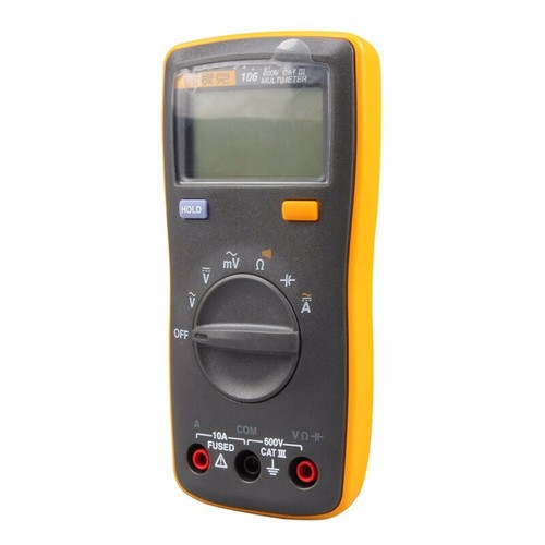 Fluke 106 Handheld Digitial Multimeter 600V with Soft Case Holster Belt Bag - Picture 6 of 12