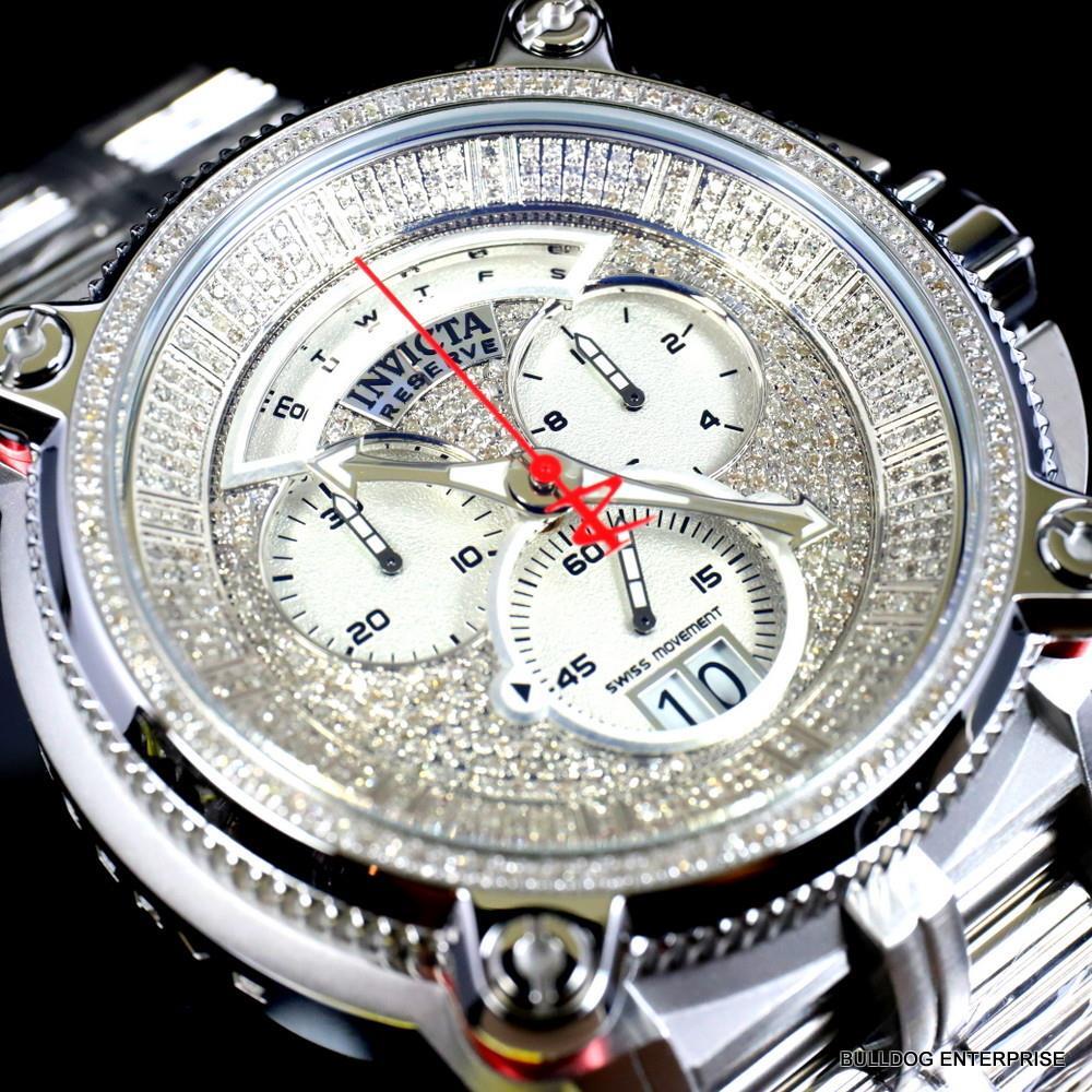 Invicta Reserve Sea Hunter Warrior 2.25 CTW Diamond 56mm