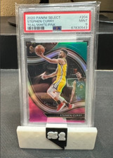 2020-21 Panini Prizm #204 Stephen Curry Teal/White/Pink /10 PSA9 Warriors