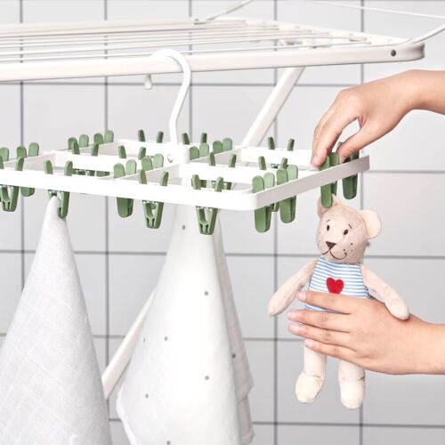 IKEA SLIBB Hängetrockner 24 Wäscheklammern, grün - Bild 4 von 5