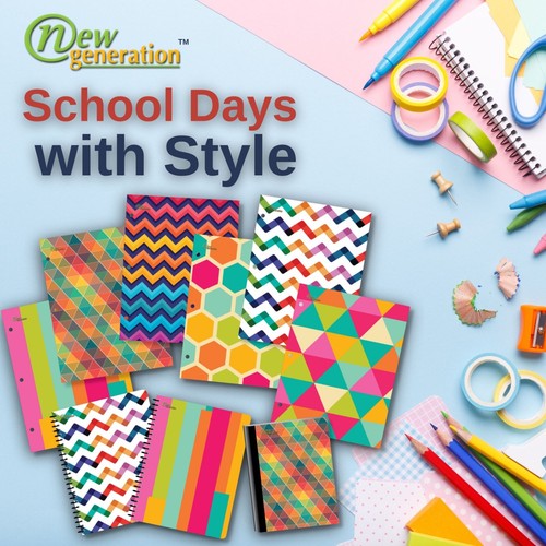New Generation - Patterns - 2 Pocket Folders , 6 Pack Folders. - Picture 3 of 5