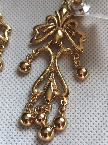 Ben-Amun Joyería Helen of Troy Gold Drop Dangle Post Aretes - Imagen 5 de 11