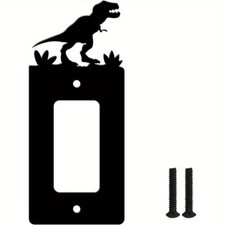 1set Iron Light Switch tions Metal Switch with Rectangle with Black 163x69mm