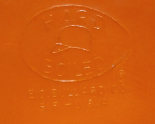 Vtg E.D. Bullard Co Orange 3 Ridges Fire Dome Hard Boiled Hat No Liner Size 6 ½ - Picture 8 of 8